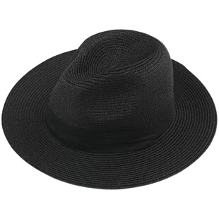 草帽子男夏天海边度假旅游防晒遮阳沙滩帽英伦爵士百搭巴拿马潮帽