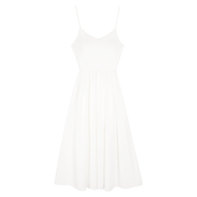 黑色v领吊带连衣裙女夏