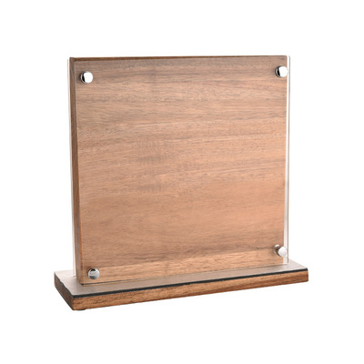 创意刀架透明双面木制磁吸刀座