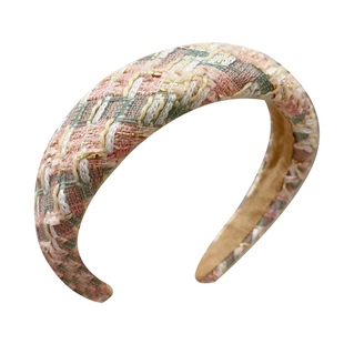 韩国进口秋冬气质简约粗花呢小香风头箍发卡百搭高颅顶网红发箍女