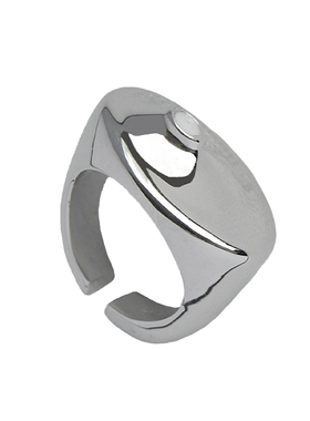 MOLISM·CHESS棋叙系列董洁同款流面椭圆嵌釉戒指质感轻奢