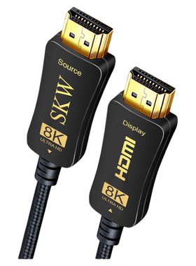 skw发烧2.1光纤hdmi8K机顶盒线
