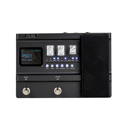 FLAMMA电吉他FX100综合效果器OTG接口可录AUX IN伴奏鼓机LOOPER