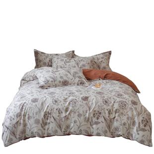 长相知家纺云朵棉柔肤四件套四季通用双人被套床单床上用品