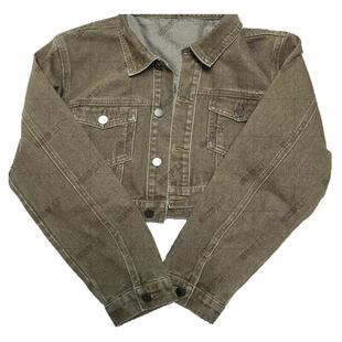 【预售3月发】恋与深空女主COS服绿雅如歌做旧牛仔外套短款主控