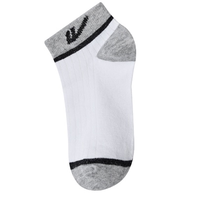 回力袜子吸汗透气短筒袜100%纯棉