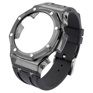 沐时代用卡西欧ap农家橡树冰韧透明手表带ga100表壳改装ga110