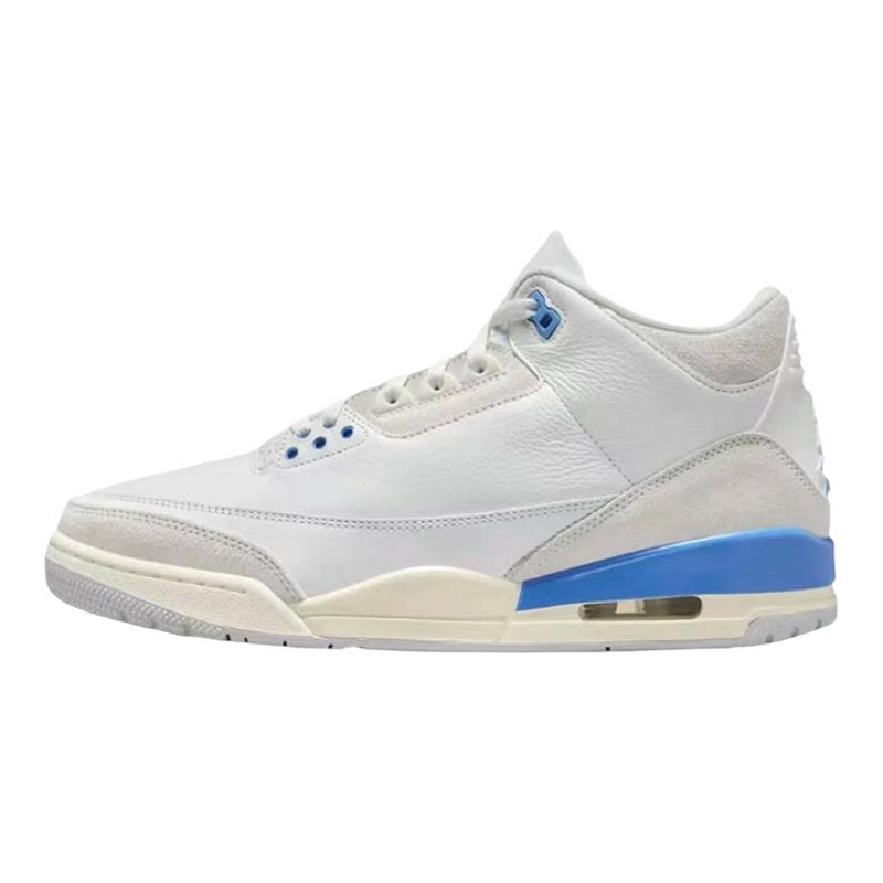 #Jordan Air Jordan 3 AJ3 篮球鞋 低帮 北卡蓝 CT8532 DN3707