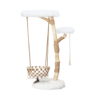 喵想树猫爬架猫别墅纯手工实木大型猫树摇篮猫跳台用品猫玩具云朵