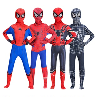 儿童蜘蛛侠紧身衣英雄归来超凡成人连体钢铁衣服男童套服装幼儿园