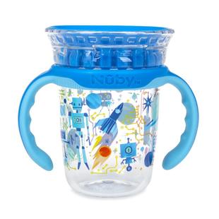 NUBY努比魔术杯宝宝学饮杯嘬吸嘬口婴儿防呛把手直饮杯嘬口杯嘬饮