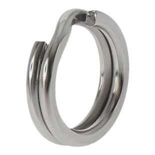 不锈钢压扁双圈路亚饵配件打扁假饵连接器海船钓巨物专用大拉力