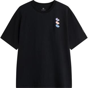 李宁短袖T恤男士官方新款韦德男装夏冰感上衣圆领宽松针织运动服