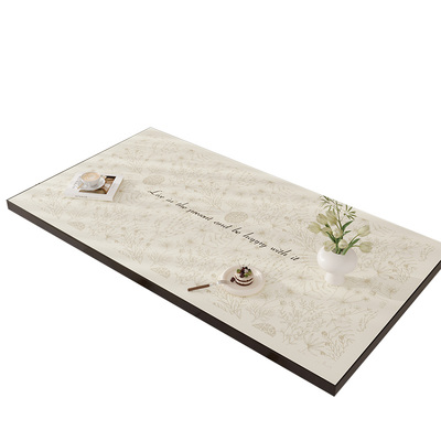 优轩奶油风餐桌垫免洗防油防水