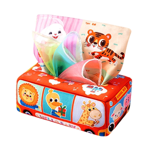 抽纸玩具布书婴儿可啃咬撕撕书宝宝撕不烂手撕书6个月以上响撕纸