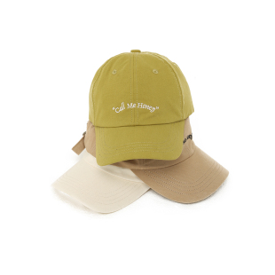 高品质绿色字母棒球帽女夏季新款大头围显脸小日系情侣遮阳鸭舌帽