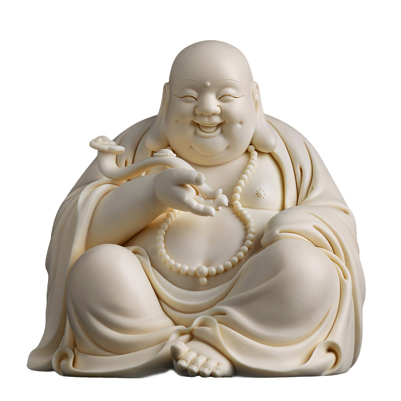 如意弥勒佛像德化瓷雕送礼摆件