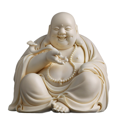 如意弥勒佛像德化瓷雕送礼摆件