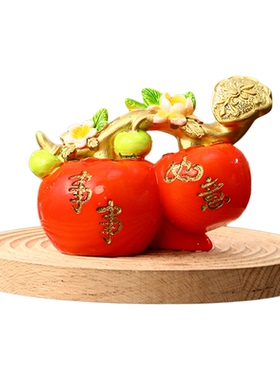 创意柿柿如意招财纳福家居摆件