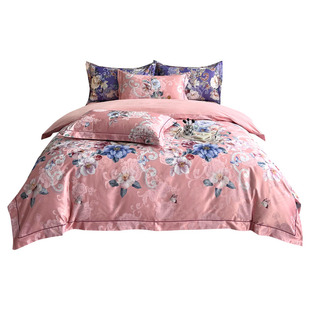 欧式加厚提花磨毛四件套贡缎结婚四件套全纯棉床上用品1.8m床双人