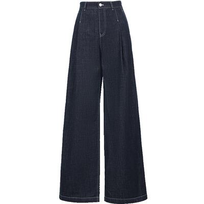 VeroModa纯棉阔腿牛仔裤