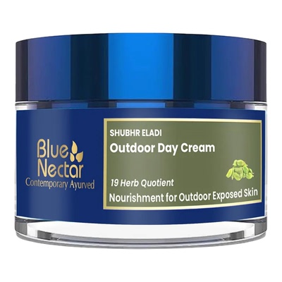 印度Blue Nectar户外日霜保湿提亮防*/晒日霜含19种阿育吠陀草本