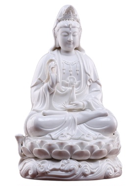 戴玉堂陶瓷摆件全堂佛如来观音大势至弥勒地藏佛像客厅家用供奉