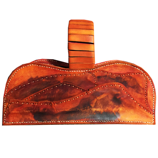 小众 设计师包 原创【丹霞地貌】手腕包 立体艺术包 手工 真皮女