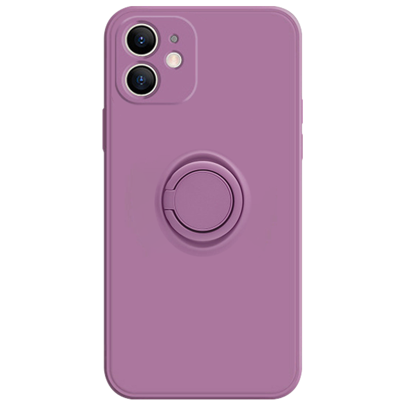 适用于苹果12手机壳新款iPhone12液态硅胶12promax全包防摔12pro指环支架软壳纯色mini简约男女款十二