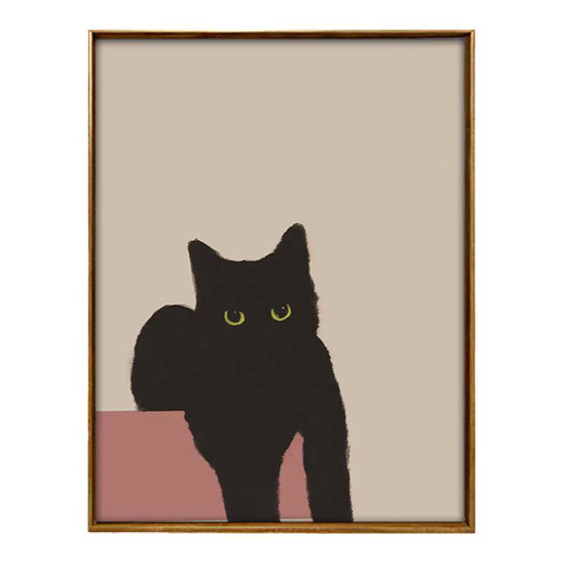 自在色彩抽象艺术猫咪数字油画