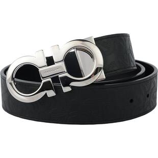 FERRAGAMO菲拉格慕男士2026新款高端品牌小牛皮腰带国际大牌皮带