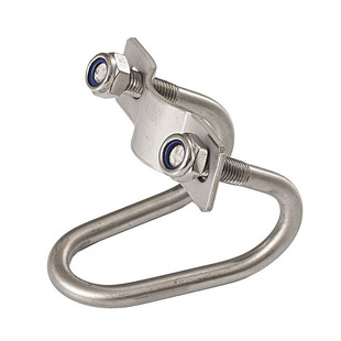 304不锈钢双U型螺栓螺丝交叉U形卡扣十字管卡异型箍大棚养猪畜牧