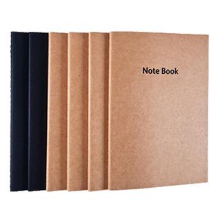 广博牛皮纸笔记本高颜值简约商务B5记事本空白内页A4复古小学生日记本缝线本软抄作业本notebook方格