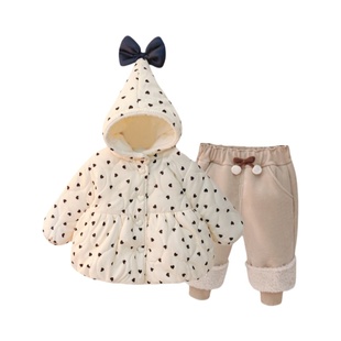 女童秋冬套装2026新款儿童装冬装加绒洋气宝宝冬季加厚时髦两件套