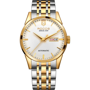 雷克斯ROCOS品牌商务潮流全自动机械表手表男士防水男表圣诞礼物