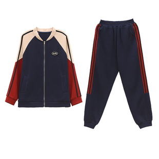 运动套装女2026春秋新款小个子妈妈穿搭一整套时尚减龄卫衣两件套