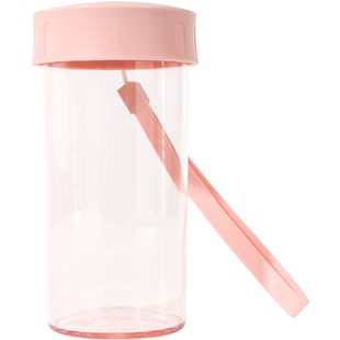 miniso名创优品水杯经典色彩塑料杯学生随身杯男女手提杯子360ml