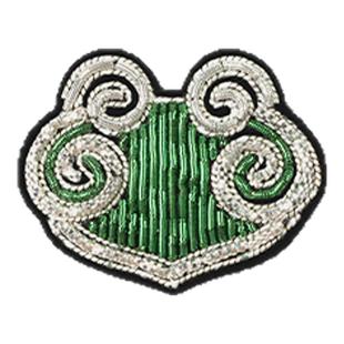 新中式中国风祥云如意胸针印度丝手工刺绣衣服别针配饰领口防走光