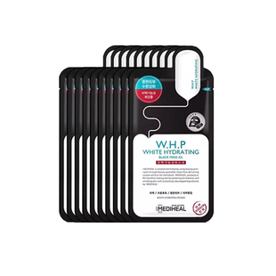 MEDIHEAL/美迪惠尔可莱丝正品 保湿黑面膜 WHP黑膜 美白补水临期