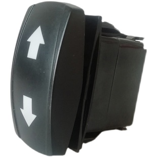 上下三档自复位开关汽车改装货车挖掘机叉车翘板车载电器通用24V