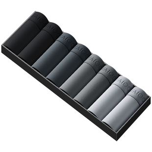 雅鹿男士内裤全棉抗菌裆100%纯棉透气男款四角短裤头平角裤衩男生