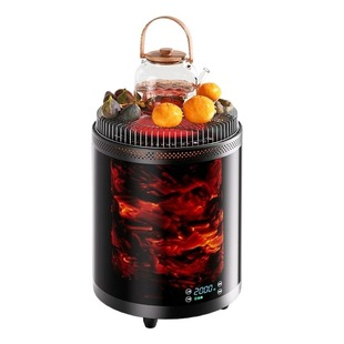 林边新款围炉取暖器家用烤火炉电暖围炉煮茶电暖器围炉暖桌电暖炉