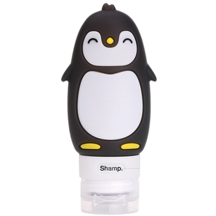 卡通可爱企鹅食品级硅胶旅行分装瓶空瓶出差便携洗发水沐浴露空瓶