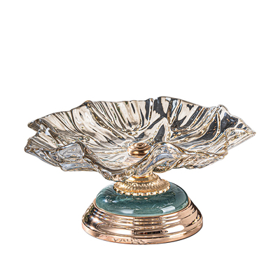 高档轻奢水晶玻璃果盘