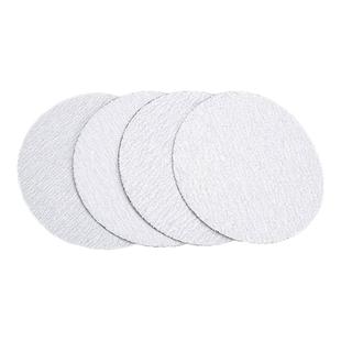 霸狼2寸3寸植绒砂纸自粘圆形干磨白砂皮打磨抛光木工汽车轮毂翻新