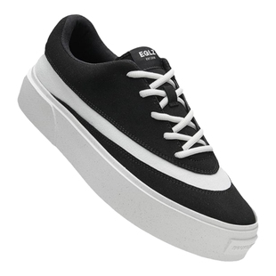 EQLZ义阔官方百搭FAULT24增高低帮板鞋通勤舒适百搭美式帆布休闲