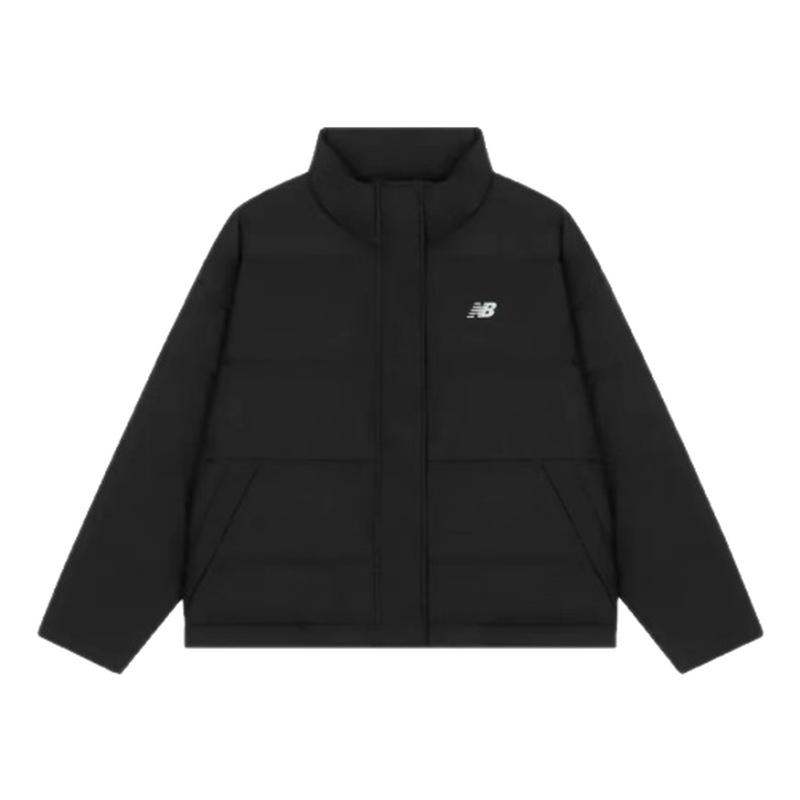 NEW BALANCE NB23年新款女款黑白色立领短款小A版羽绒服AWJ33324