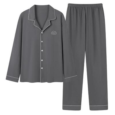 睡衣纯棉男士套装新款长袖可外穿