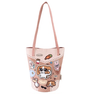 言仓暹罗厘普多栋水桶包大容量拼色可爱趣味男女送好友生日礼物