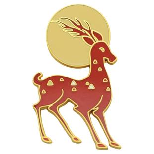 甘肃省博物馆文创敦煌九色鹿徽章胸针领章旅游纪念品礼物伴手礼品
